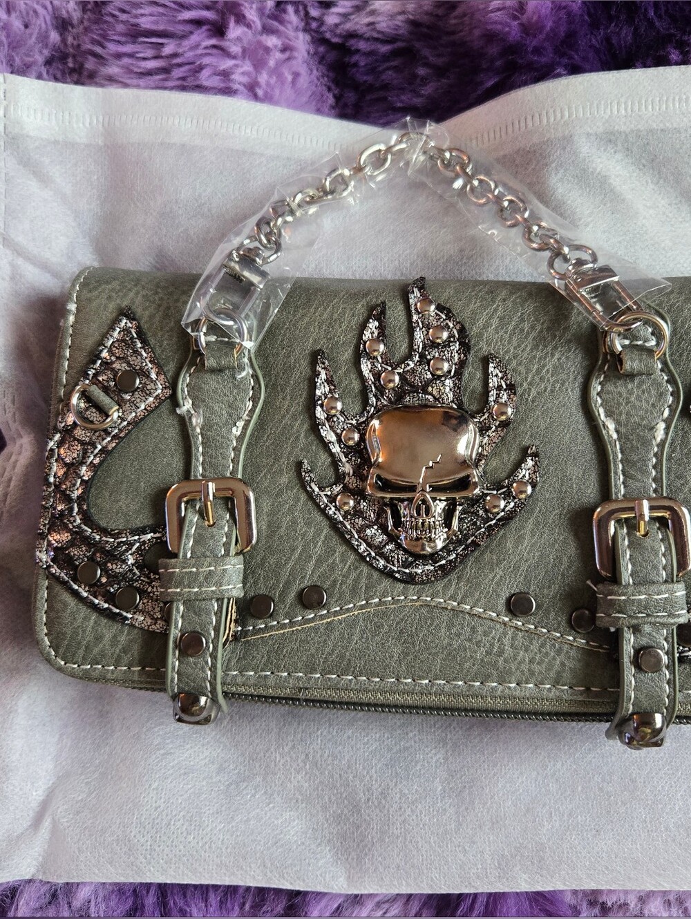 NEW GREY SKULL WALLET 💀💀